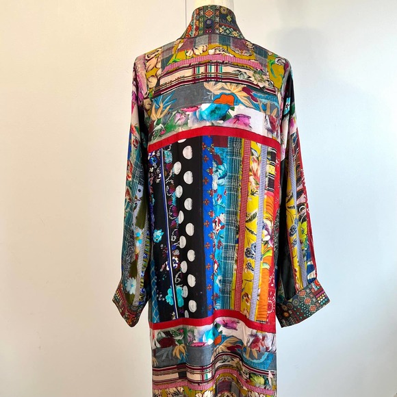SOLD❗️Johnny Was Silk Sonnet Harmony Reversible Kimono LARGE - Picture 8 of 16